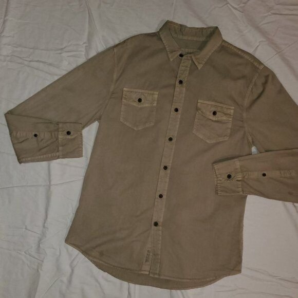NWT MarcMoto Gravel Button Down-Size S - Picture 1 of 14